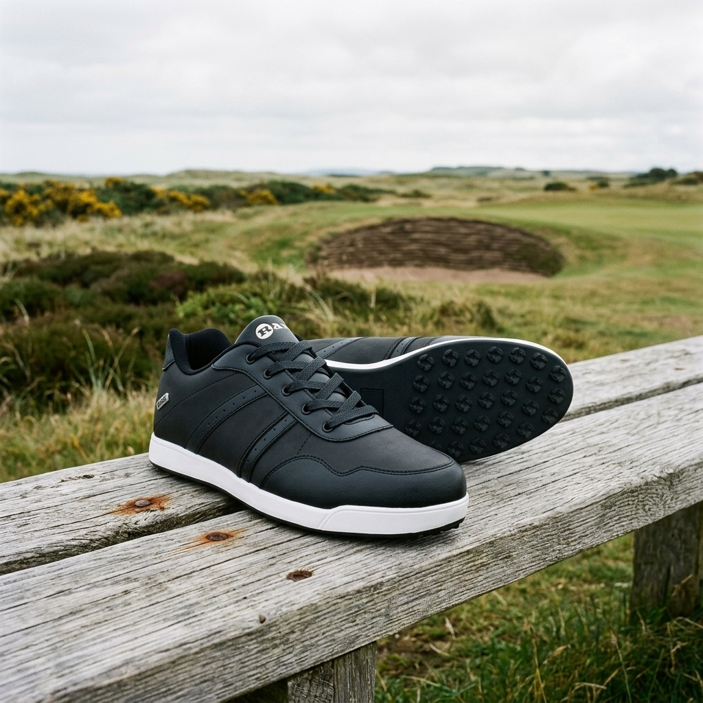 Ram FX Comfort Mens Waterproof Golf Shoes Black