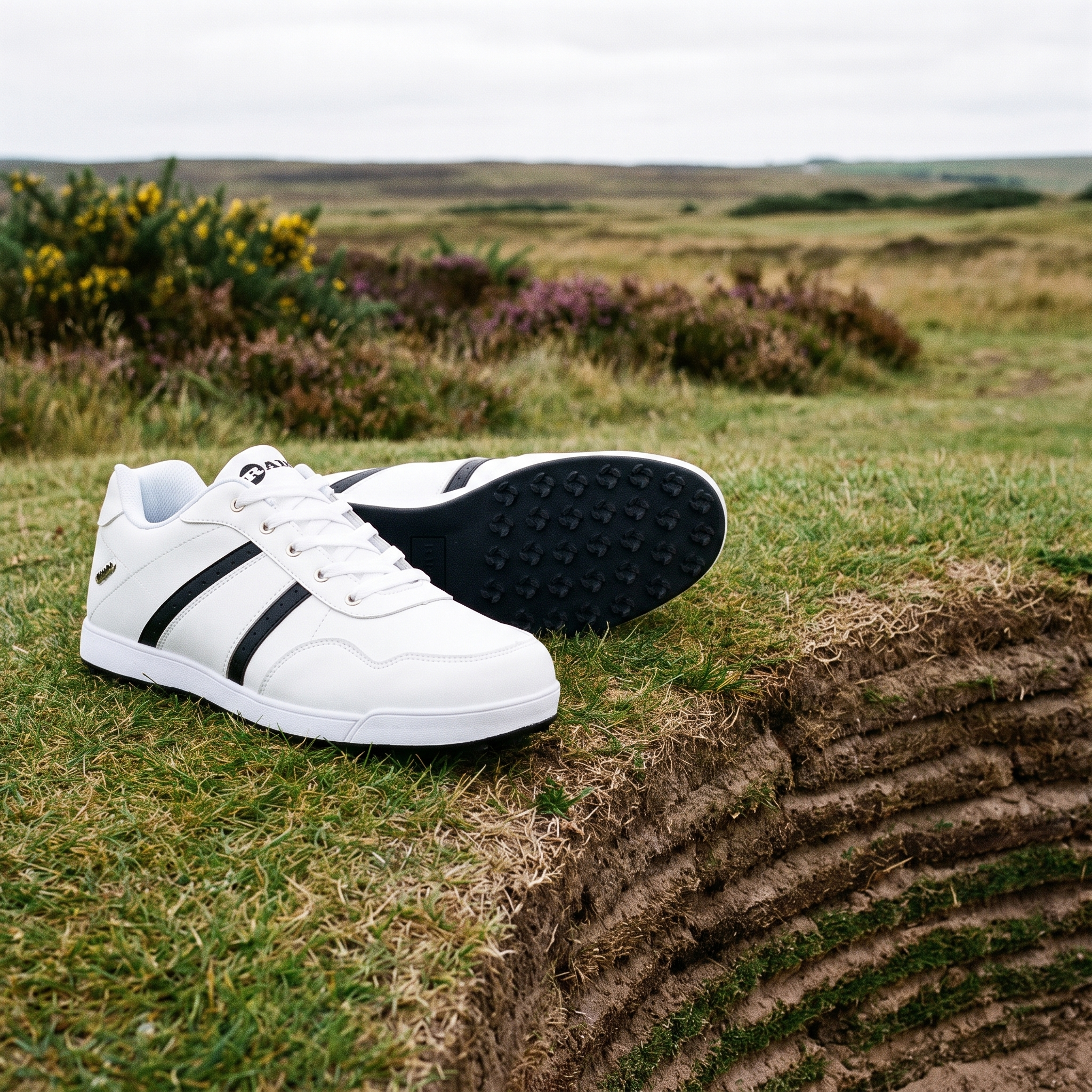 Ram FX Comfort Mens Waterproof Golf Shoes White Chip Enterprises photo