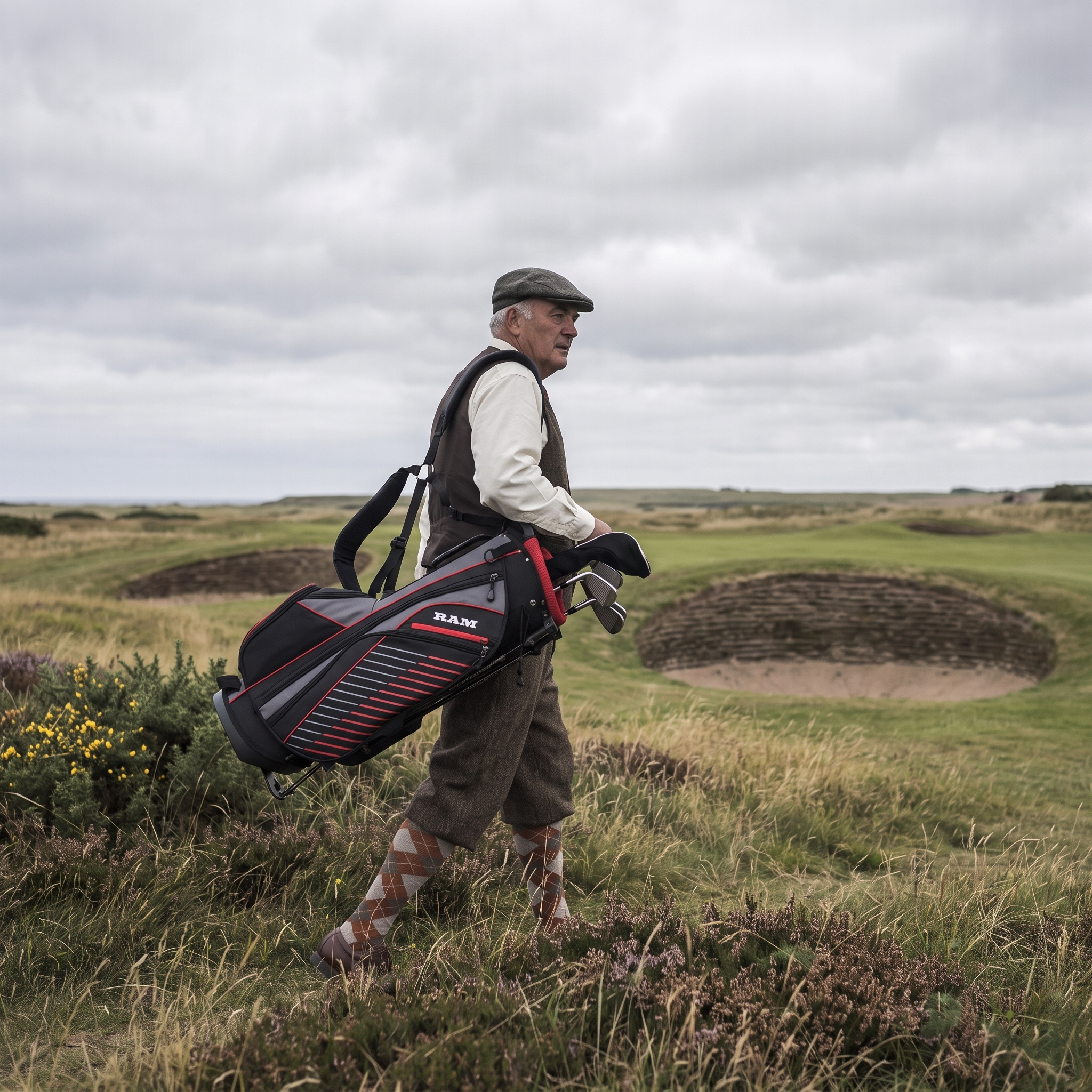 Ram Golf Lightweight Dual Strap Stand/Carry Bag Chip Enterprises photo