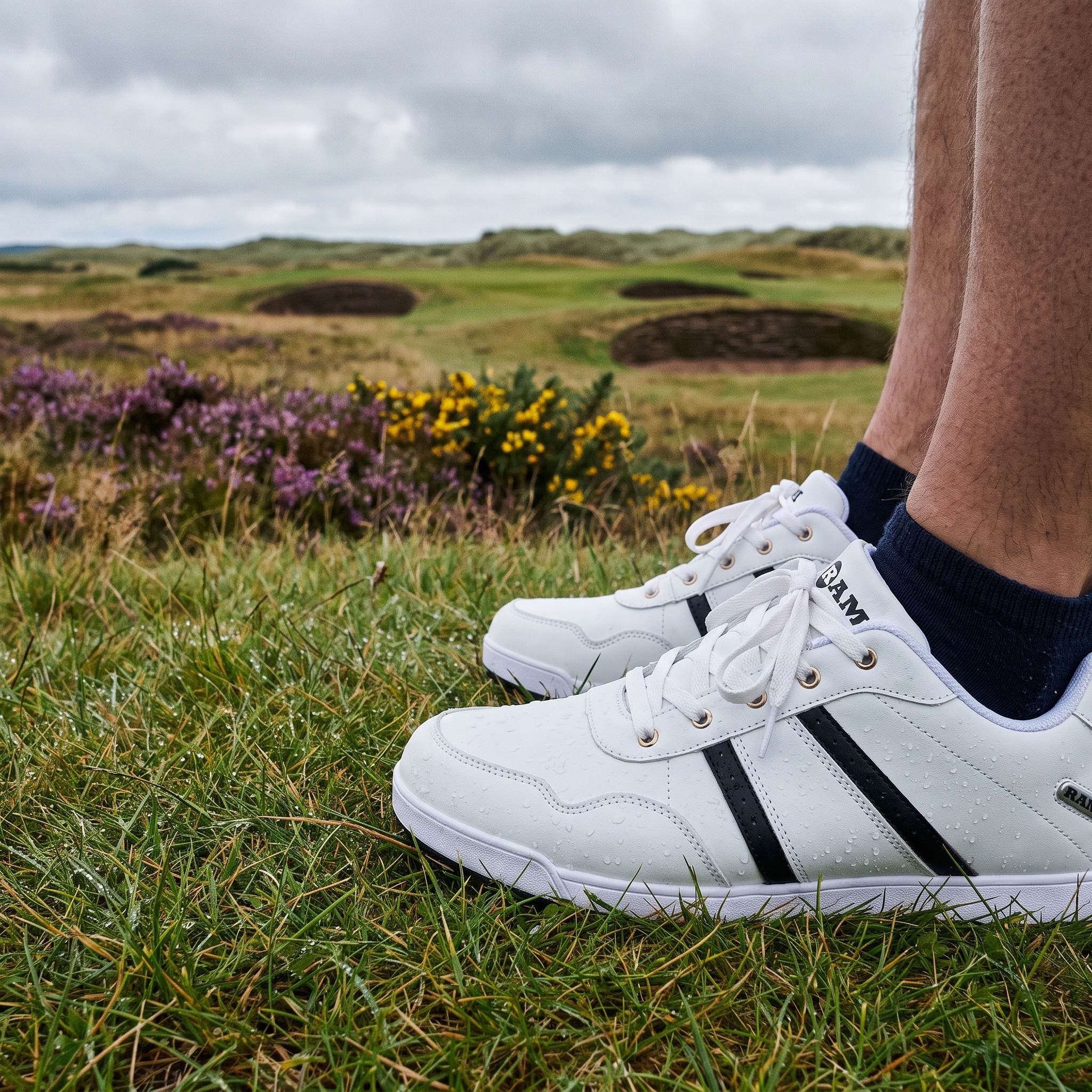 Ram FX Comfort Mens Waterproof Golf Shoes White